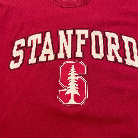 Stanford University Fanatics Tee Shirt Mens XL Cardinal Red S Tree Logo NCAA - Picture 3 of 9